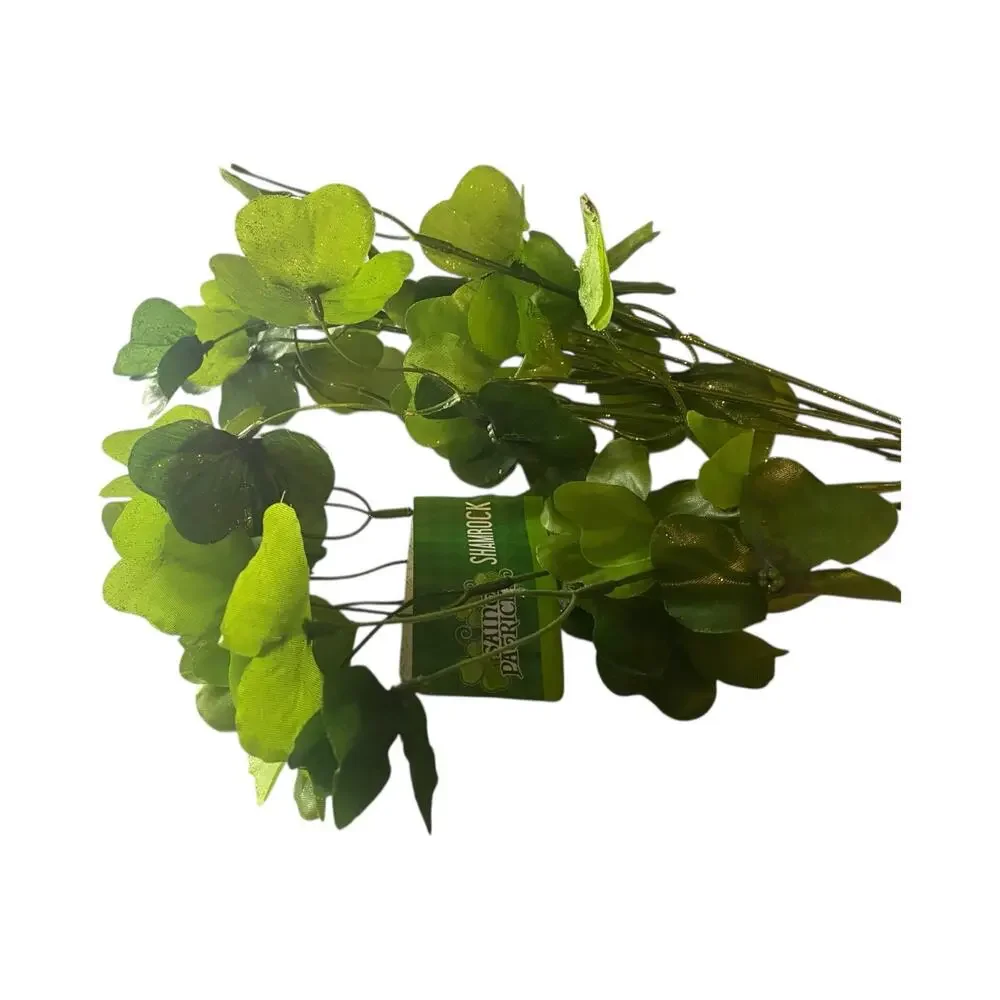 Shamrock Greenery Picks – Set of 2 Bundles • St Patricks Day Craft Supplies